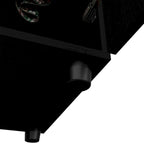 Armoire double rose FM Furniture avec tringle