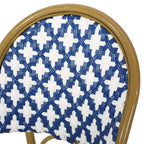 Christopher Knight Home Chaises de bistro Baron avec rotin tressé et cadre en aluminium (lot de 4)