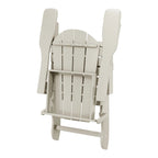 Chaise Adirondack pliante d'extérieur tout temps Polytrends Laguna résistante à la décoloration pour patio