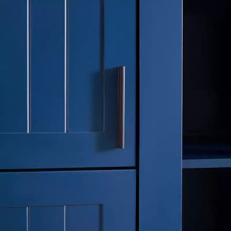 Armoire de rangement de cuisine sur pied Whisen 71H, grand buffet de salle à manger avec 6 portes et étagères réglables
