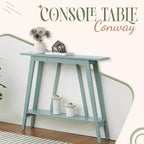 Kings Brand Furniture – Console étroite avec étagère de rangement pour couloir, entrée, vestibule, salon