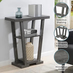 Table console Newport V avec étagères de Convenience Concepts