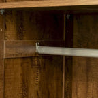 Armoire de rangement en bois blanc avec portes, tiroirs et tringle à vêtements