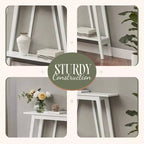 Kings Brand Furniture – Console étroite avec étagère de rangement pour couloir, entrée, vestibule, salon