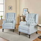 Fauteuils inclinables en tissu touffeté Walter (lot de 2) par Christopher Knight Home