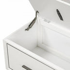 Banc à chaussures avec coussin amovible et rangement dissimulé pour l'organisation de l'entrée et du salon