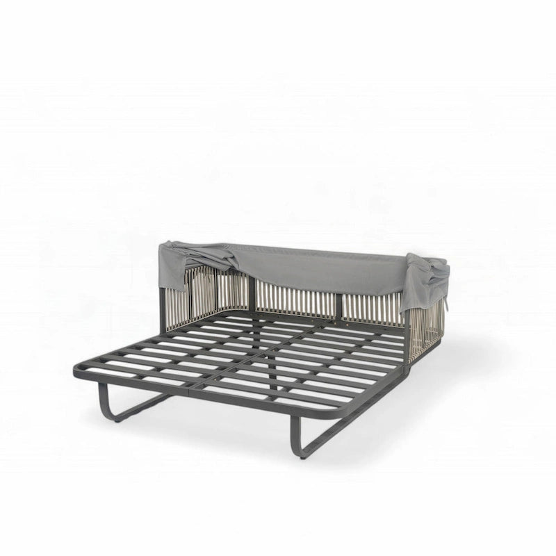 57 Lit de repos pour terrasse extérieure en rotin