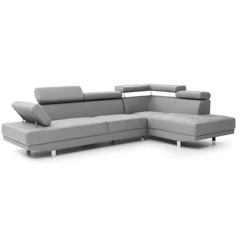 Canapé sectionnel en L 2 pièces en similicuir Riveredge de 277 cm de large - 76L x 109W x 28H