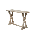 Console ou banc en bois avec finitions vieillies - Marron - Roche River Decor