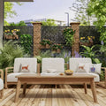 MAYEERTY Paravent en Acier Galvanisé Diviseur d'Intérieur et d'Extérieur Paravent Décoratif Autoportant pour Balcon Jardin 1 pièce