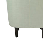 Lot de 2 fauteuils club modernes en lin style tonneau