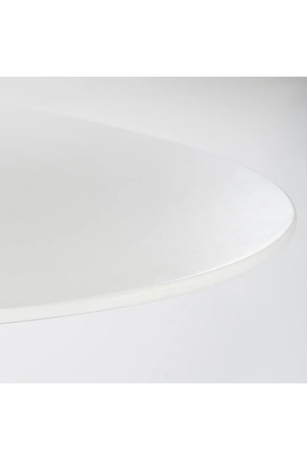 Table à manger ovale blanche