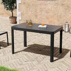 Ensemble de salle à manger extérieur 5/7 pièces en aluminium avec chaises empilables et table extensible