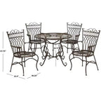 Ensemble de patio 5 pièces Thessaly - Intérieur/extérieur - PAT5003 - Safavieh