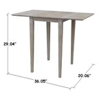 Table à manger avec rallonges expresso, 4 places