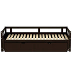 Lit gigogne extensible, Lit gigogne en bois avec tiroir-lit