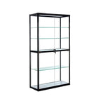 Vitrine rectangulaire contemporaine en verre noir