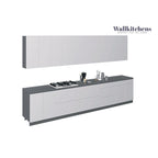 Collection Signature Cuisine Blanc Brillant Taille de la Base 13 pieds de large - 153x24