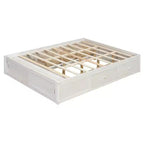 Cadre de lit plateforme Whisen Queen avec 4 tiroirs de rangement et rangement dans le pied de lit