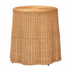 Table d'appoint en rotin festonné Bali & Pari Palm Bohemian Honey