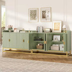Buffet avec rangement et bahut 4 portes, console multimédia moderne de 120 cm de large
