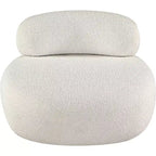 Meridian Furniture Fauteuil en tissu bouclette Venti