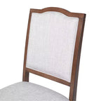 Lot de 4 chaises de salle à manger de style ferme avec dossier haut et assise rembourrée