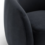 Fauteuil pivotant moderne en forme de tonneau