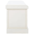 Banc de rangement SAFAVIEH Fiorello avec coussin et 3 tiroirs - 47,3 L x 15 P x 19 H - 47 L x 15 P x 19 H