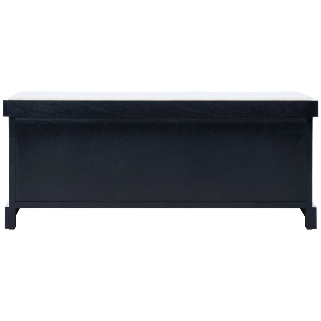Banc de rangement SAFAVIEH Fiorello avec coussin et 3 tiroirs - 47,3 L x 15 P x 19 H - 47 L x 15 P x 19 H