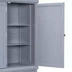 Garde-manger de cuisine autoportant Whisen 73 avec tiroirs et étagères réglables pour le rangement et l'organisation dans la salle à manger ou la cuisine