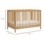 Lit de bébé convertible 4-en-1 Swell de Babyletto avec kit de conversion en lit de tout-petit