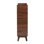 Meuble à chaussures en bois noyer style Mid-Century Modern Delaire