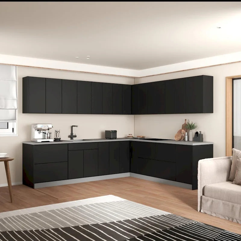 Collection Cuisine Moderne Couleur de base noir Dimensions 10x8,5 pieds Largeur - 102x120