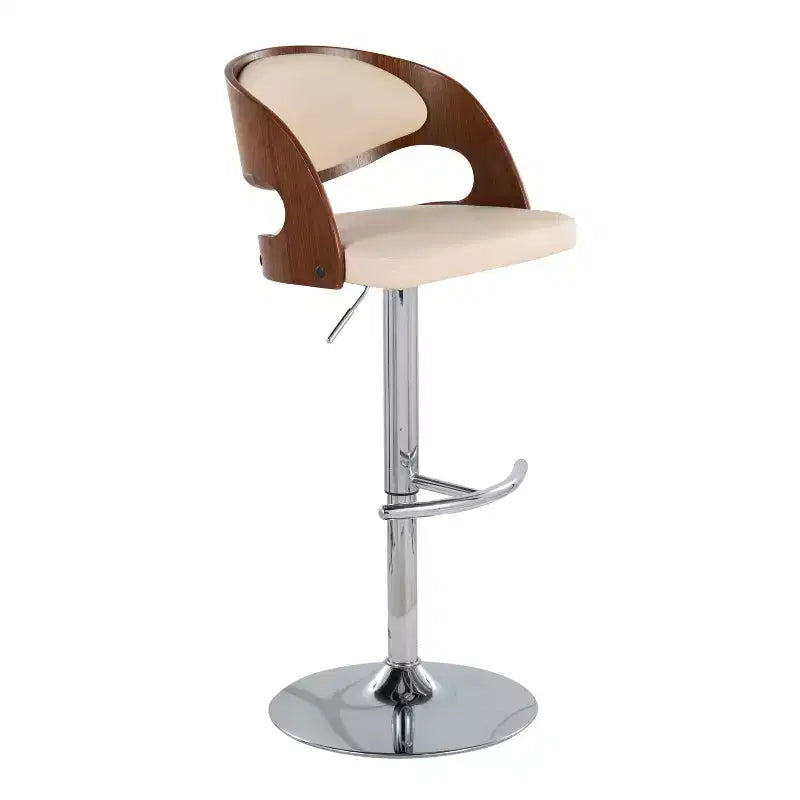 Lot de 2 tabourets de bar réglables pivotants Pino, style Mid-Century Modern - Lumisource