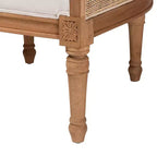 Fauteuil d'appoint en tissu et bois Elizette de Bali & Pari