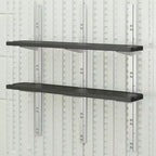 Suncast Abri vertical 6 étagères, kit de rangement mural extérieur peu encombrant, noir