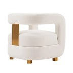 Manhattan Comfort Ensemble de 2 fauteuils d'appoint en velours Amirah moderne