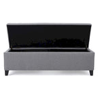 Banc de rangement rembourré moderne pour entrée de salon