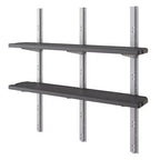 Suncast Abri vertical 6 étagères, kit de rangement mural extérieur peu encombrant, noir