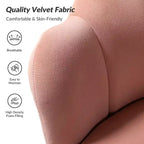 Fauteuil baril confortable avec pieds en métal doré, fauteuil d'appoint pour salon