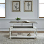 Table basse relevable Magnolia Manor Blanc Antique