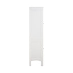 Meuble de salle de bain étroit à 5 niveaux avec 2 portes à persiennes - 15,35 x 15,35 x 63,00