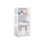 Étagères de rangement ouvertes à 3 niveaux, pour chambre, blanches