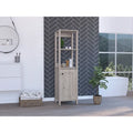 Armoire à linge avec 4 étagères et placard à porte unique