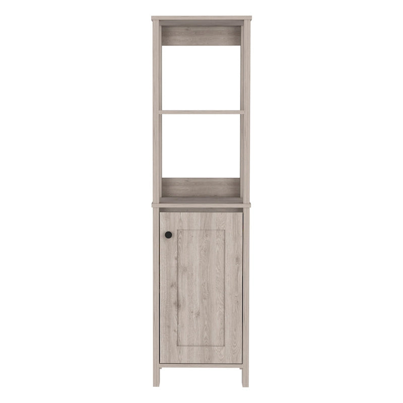 Armoire à linge avec 4 étagères et placard à porte unique