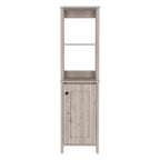 Armoire à linge avec 4 étagères et placard à porte unique
