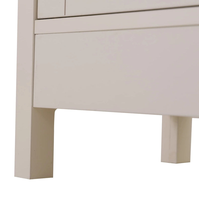 Meuble de rangement de salle de bain sur pied style ferme avec porte coulissante type grange