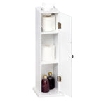Meuble de rangement vertical blanc pour salle de bain - 7,75*7,75*25,75