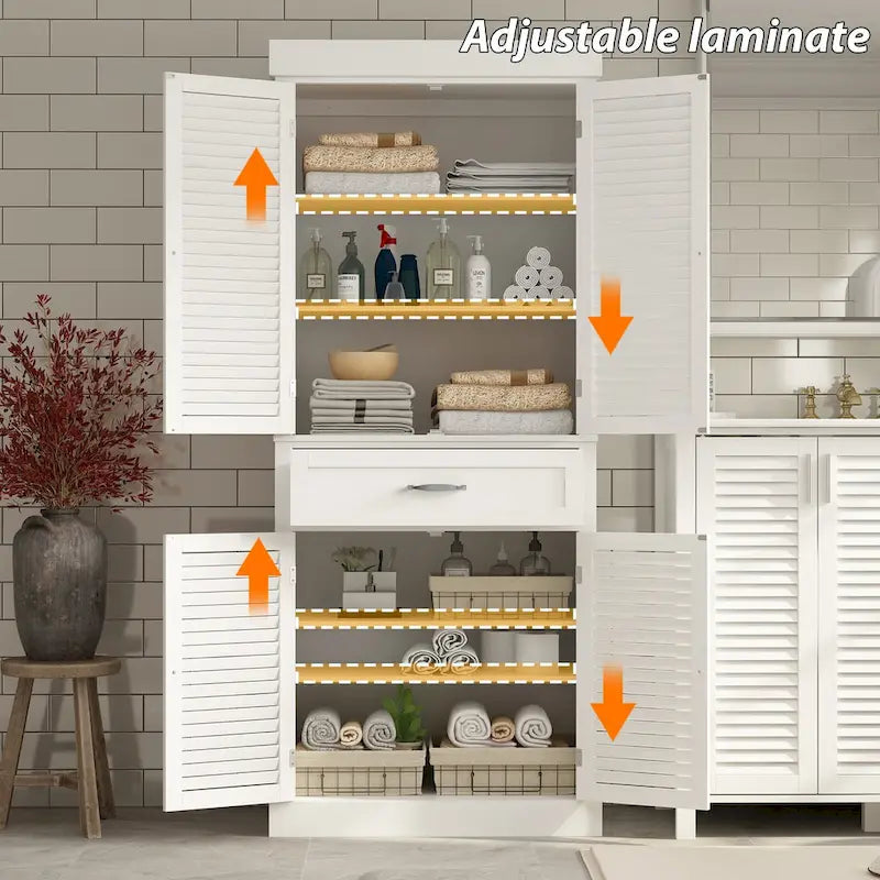 30 Portes d'armoire de salle de bain, Armoire de rangement, Meuble bas en bois